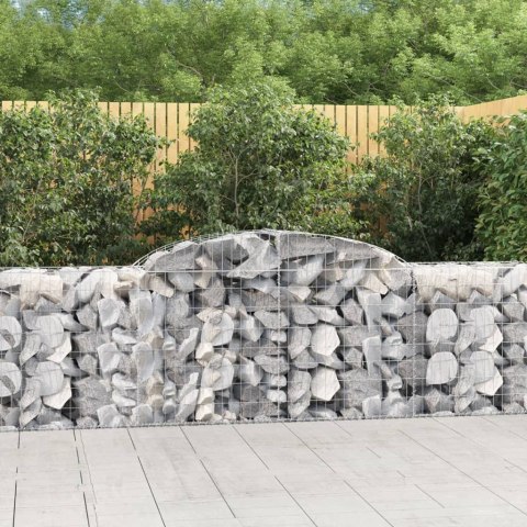KOSZE GABIONOWE 17 SZT 300X50X80/100CM GALWANIZOWANE ŻELAZO