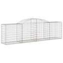 KOSZE GABIONOWE 17 SZT 300X50X80/100CM GALWANIZOWANE ŻELAZO