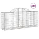 KOSZE GABIONOWE 18 SZT 200X50X80/100CM GALWANIZOWANE ŻELAZO