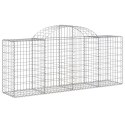 KOSZE GABIONOWE 18 SZT 200X50X80/100CM GALWANIZOWANE ŻELAZO