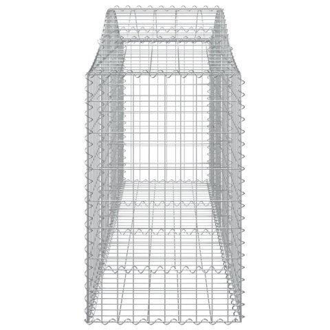 KOSZE GABIONOWE 20 SZT 200X50X80/100CM GALWANIZOWANE ŻELAZO