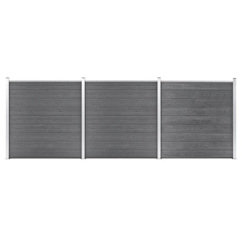 OGRODZENIE DO OGRODU WPC 526X186CM SZARE