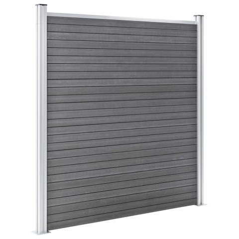 OGRODZENIE DO OGRODU WPC 526X186CM SZARE
