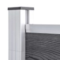 OGRODZENIE DO OGRODU WPC 526X186CM SZARE