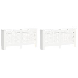 OSŁONY NA KALORYFER GRZEJNIK 2 SZT. BIAŁE 172X19X81,5CM MDF