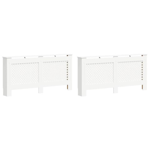 OSŁONY NA KALORYFER GRZEJNIK 2 SZT. BIAŁE 172X19X81,5CM MDF