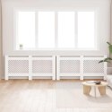 OSŁONY NA KALORYFER GRZEJNIK 2 SZT. BIAŁE 172X19X81,5CM MDF