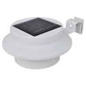 SOLARNE LAMPY OGRODZENIOWE LED 12 SZT. BIAŁE