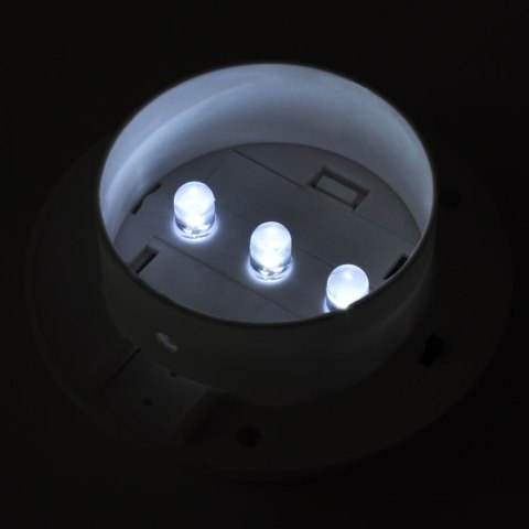 SOLARNE LAMPY OGRODZENIOWE LED 12 SZT. BIAŁE