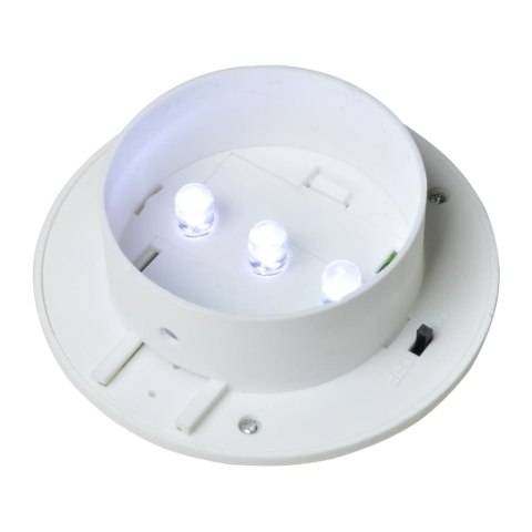 SOLARNE LAMPY OGRODZENIOWE LED 12 SZT. BIAŁE