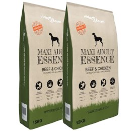 SUCHA KARMA DLA PSÓW MAXI ADULT ESSENCE BEEF&CHICKEN 2X30 KG