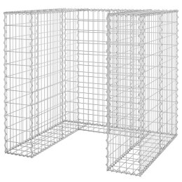 GABIONOWA OSŁONA KOSZA NA ŚMIECI STAL 110X100X110CM