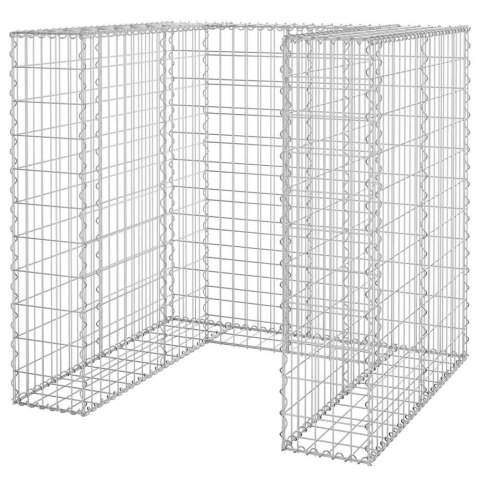 GABIONOWA OSŁONA KOSZA NA ŚMIECI STAL 110X100X110CM