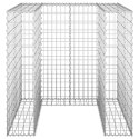 GABIONOWA OSŁONA KOSZA NA ŚMIECI STAL 110X100X110CM