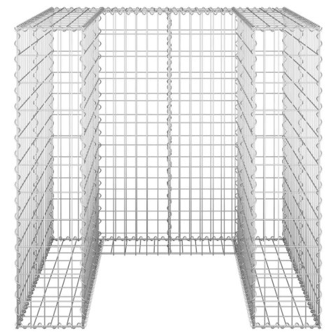 GABIONOWA OSŁONA KOSZA NA ŚMIECI STAL 110X100X110CM