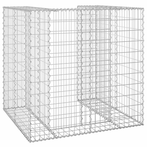GABIONOWA OSŁONA KOSZA NA ŚMIECI STAL 110X100X110CM