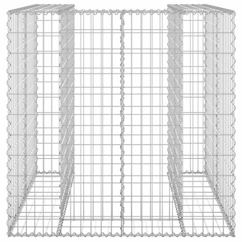 GABIONOWA OSŁONA KOSZA NA ŚMIECI STAL 110X100X110CM