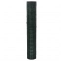 OGRODZENIE Z SIATKI GALWANIZOWANE PVC 25X1 M ZIELONE