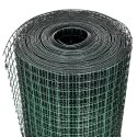 OGRODZENIE Z SIATKI GALWANIZOWANE PVC 25X1 M ZIELONE
