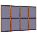 PARAWAN 4-PANELOWY CIEMNONIEBIESKI 280X180CM