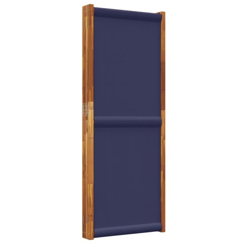 PARAWAN 4-PANELOWY CIEMNONIEBIESKI 280X180CM