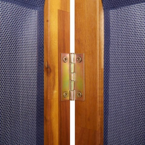 PARAWAN 4-PANELOWY CIEMNONIEBIESKI 280X180CM