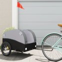 PRZYCZEPKA ROWEROWA CZARNO-SZARA 45 KG ŻELAZO