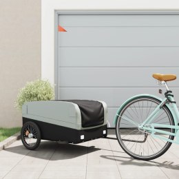 PRZYCZEPKA ROWEROWA CZARNO-SZARA 45 KG ŻELAZO