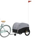 PRZYCZEPKA ROWEROWA CZARNO-SZARA 45 KG ŻELAZO