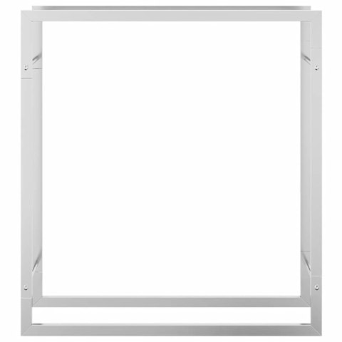 STOJAK NA DREWNO OPAŁOWE, 80X28X86 CM, STAL NIERDZEWNA