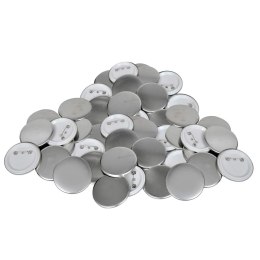 PRZYPINKI 500 SZT. 25 MM ZESTAW DO PRAS DO PRZYPINEK PLASTIKOWY TYŁ METAL