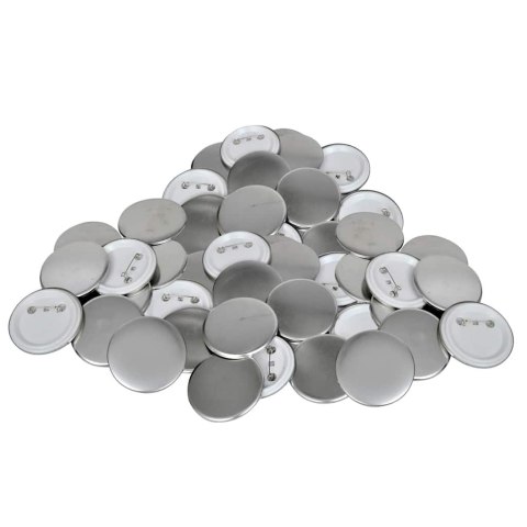 PRZYPINKI 500 SZT. 25 MM ZESTAW DO PRAS DO PRZYPINEK PLASTIKOWY TYŁ METAL