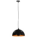 LAMPY SUFITOWE 2 SZT. CZARNO-ZŁOTE PÓŁKOLISTE 40CM E27