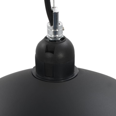 LAMPY SUFITOWE 2 SZT. CZARNO-ZŁOTE PÓŁKOLISTE 40CM E27