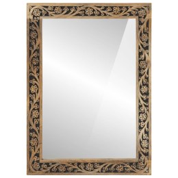 LUSTRO ŁAZIENKOWE 50X70X2,5CM LITE DREWNO MANGO I SZKŁO