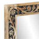 LUSTRO ŁAZIENKOWE 50X70X2,5CM LITE DREWNO MANGO I SZKŁO