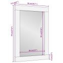 LUSTRO ŁAZIENKOWE 50X70X2,5CM LITE DREWNO MANGO I SZKŁO