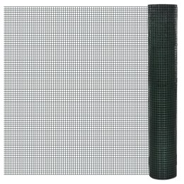OGRODZENIE Z SIATKI GALWANIZOWANE PVC 10X1 M ZIELONE