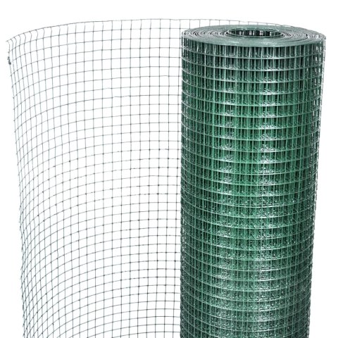 OGRODZENIE Z SIATKI GALWANIZOWANE PVC 10X1 M ZIELONE