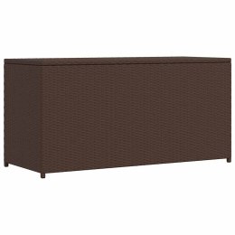 SKRZYNIA OGRODOWA BRĄZOWA 120X50X60CM RATTAN PE