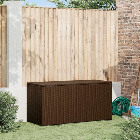 SKRZYNIA OGRODOWA BRĄZOWA 120X50X60CM RATTAN PE