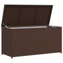 SKRZYNIA OGRODOWA BRĄZOWA 120X50X60CM RATTAN PE