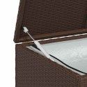 SKRZYNIA OGRODOWA BRĄZOWA 120X50X60CM RATTAN PE