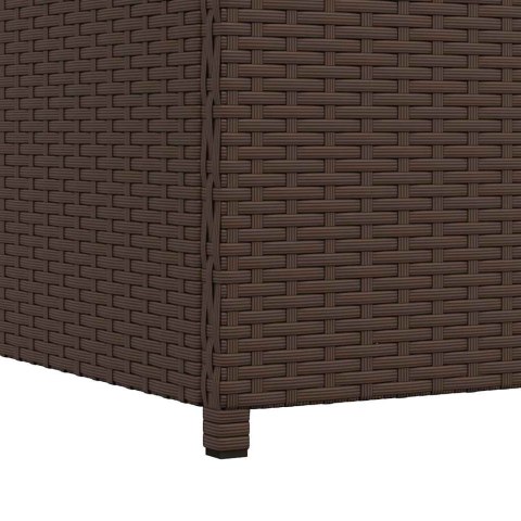 SKRZYNIA OGRODOWA BRĄZOWA 120X50X60CM RATTAN PE
