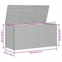 SKRZYNIA OGRODOWA BRĄZOWA 120X50X60CM RATTAN PE
