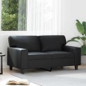 2-OSOBOWA SOFA CZARNA 120CM SZTUCZNA SKÓRA