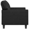 2-OSOBOWA SOFA CZARNA 120CM SZTUCZNA SKÓRA