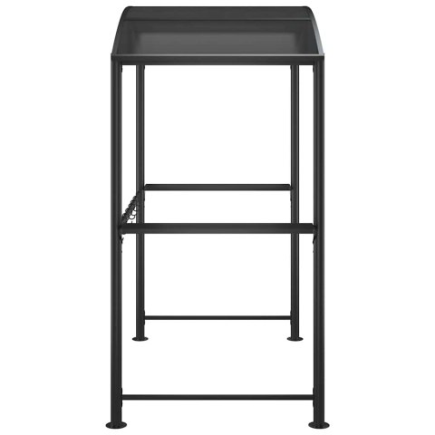 ALTANA GRILLOWA Z PÓŁKAMI ANTRACYTOWA 210X114X230CM STAL