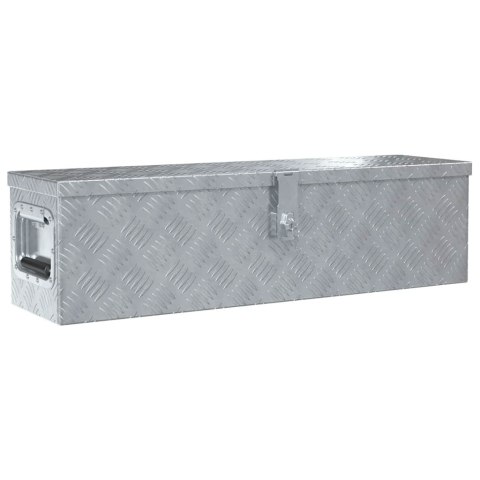 ALUMINIOWA SKRZYNIA NARZĘDZIOWA NA DYSZEL PRZYCZEPKI Z ZAMKIEM 80,5X22X22CM