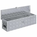 ALUMINIOWA SKRZYNIA NARZĘDZIOWA NA DYSZEL PRZYCZEPKI Z ZAMKIEM 80,5X22X22CM